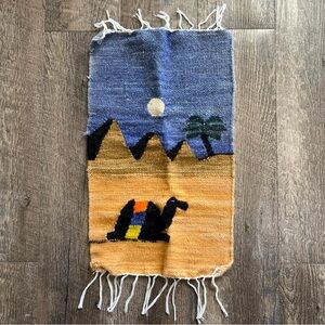 VTG Turkish Weave Kilim, Pictorial  Anatolian, Camel, Desert Handmade Kilim